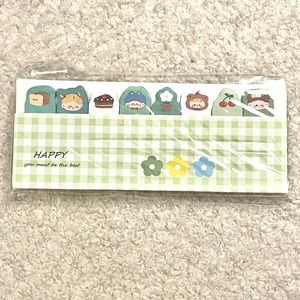 🏷️ cherry 🍒 bear flower green journal paper index tab sticky notes